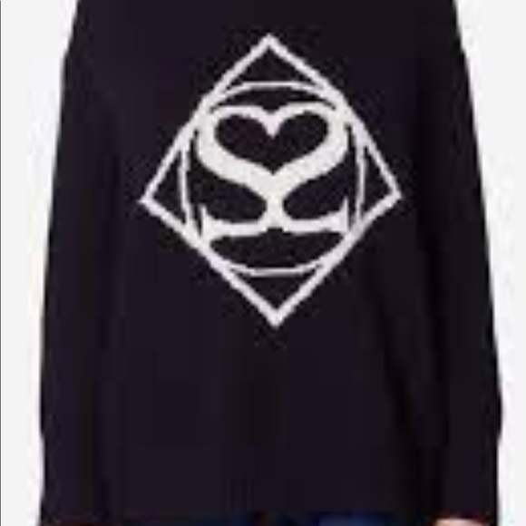 Sandro Navy Oversized Turtleneck - Picture 2 of 3